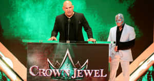 American Wrestler Cain Velasquez Crown Jewel Event Wallpaper
