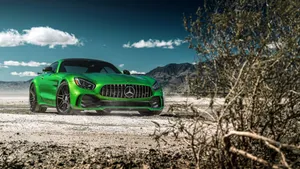 Amg Gt R Dark Green Sky Wallpaper