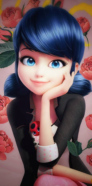 Amoled Android Cute Girl Cartoon Wallpaper