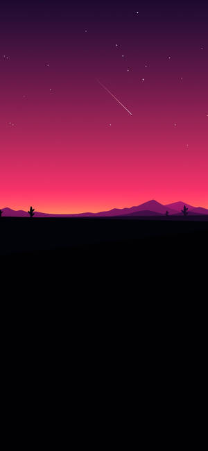 Amoled Android Minimalist Black Red Wallpaper