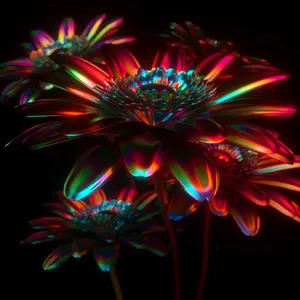 Amoled Flower Black Art Wallpaper