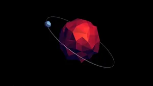 Amoled Planet Low Poly 4k Wallpaper