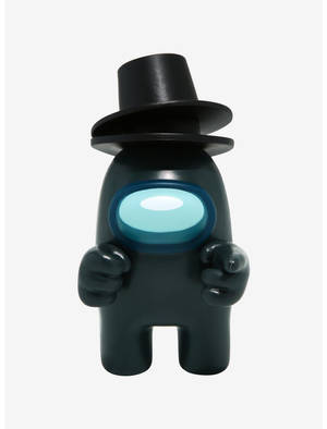 Among Us Black Pointing Wallpaper