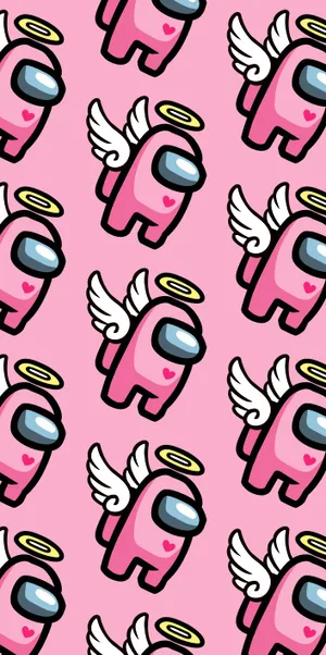 Among Us Cool - Impostors And Crewmates' Space Adventure Wallpaper