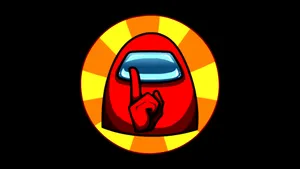 Among Us Desktop Shhh Logo Wallpaper