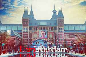 Amsterdam's Rijksmuseum Front View Photography Wallpaper