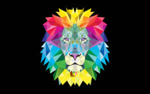 An Abstract Depiction Of An Ancient Lion. Wallpaper