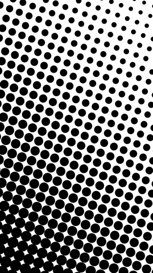 An Abstract Pattern Of Black And White Dots Wallpaper