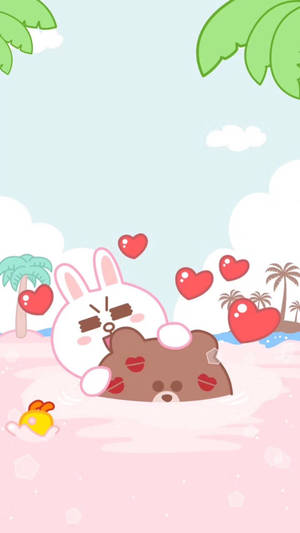 An Adorable Snapshot Of Kakao Friends Wallpaper