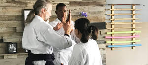 An Aikido Instructor Demonstrating Nikyo Techniques. Wallpaper