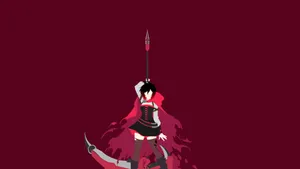 An Awesome Vector Fan Art Of Rwby's Ruby Rose Wallpaper
