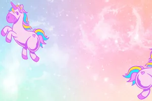 An Enchanting Pastel Unicorn Basks In The Sunlight. Wallpaper