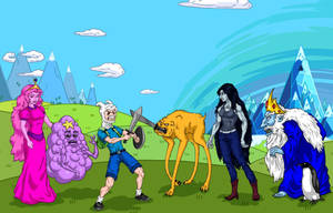 An Epic Adventure With Finn And Jake Wallpaper
