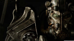 An Epic Journey Awaits Inside The Iconic Paladin Power Armor Wallpaper