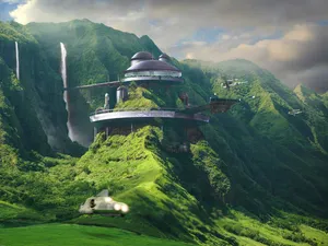 An Epic Journey Of Sci-fi Exploration Wallpaper