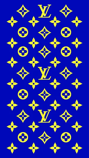 An Iconic Blue Louis Vuitton Handbag, A Classic Addition To Any Fashionable Wardrobe. Wallpaper