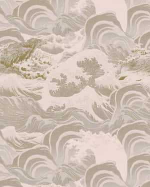 An Old Japanese Street Scene Wallpaper