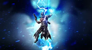 An Overpowered Warlock In Intense Battle With The Hive Wallpaper