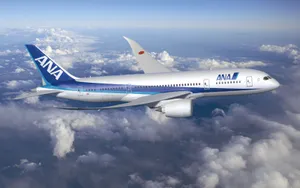 Ana Plane On Top Of Clouds Wallpaper