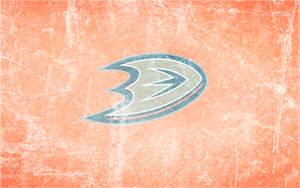 Anaheim Ducks On Ice - A Grungy Vintage Appeal Wallpaper
