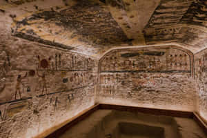 Ancient Egyptian Tomb Paintings Valleyofthe Kings Wallpaper