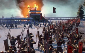 Ancient Shogun Warrior In Dramatic Pose Wallpaper