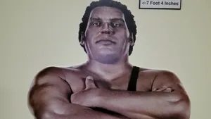 Andre The Giant Portrait Painting Wallpaper
