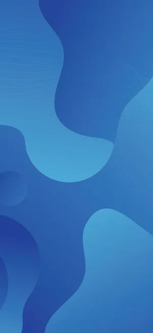 Android 11 Blue Abstract Art Wallpaper