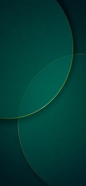 Android 11 Green Circles Wallpaper