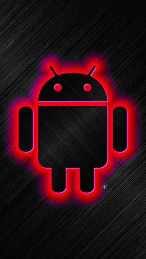 Android Developer Glowing Rred Wallpaper
