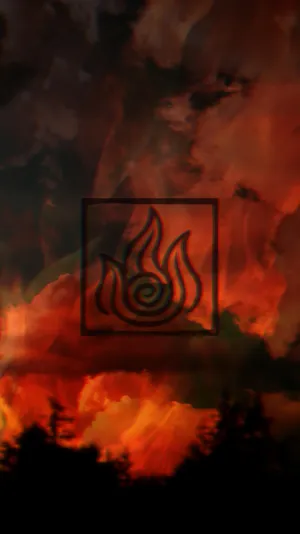 Android Fire Nation Logo Wallpaper