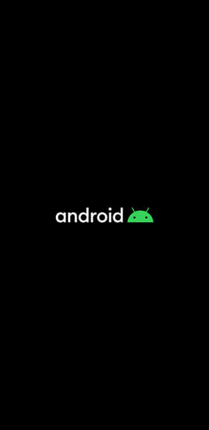 Android Logo On A Black Background Wallpaper