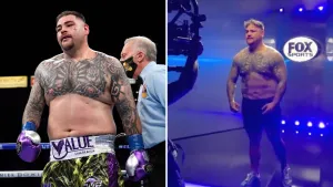 Andy Ruiz And Chris Arreola Collage Wallpaper