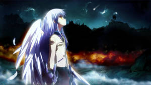 Angel Beats Looking In Sky Wallpaper