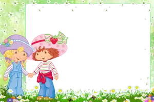 Angel Cake And Strawberry Shortcake Wallpaper