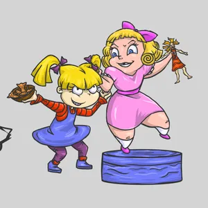 Angelica Pickles And Darla Dimple Wallpaper