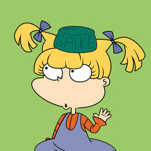 Angelica Pickles Green Dog Bowl Wallpaper