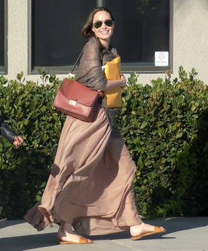 Angelina Jolie Wearing Fendi Wallpaper