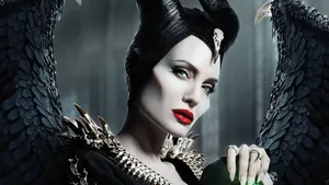 Angeline Jolie Maleficent Side View Wallpaper