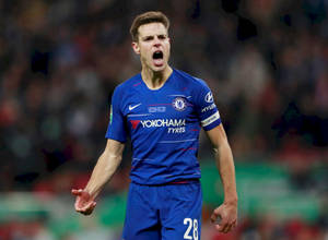 Angry César Azpilicueta Wallpaper