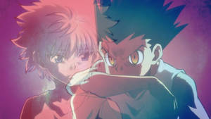 Angry Gon And Sad Killua Aesthetic Wallpaper