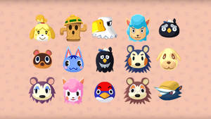 Animal Crossing Characters Cute Laptop Wallpaper