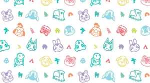Animal Crossing Characters Pattern Wallpaper