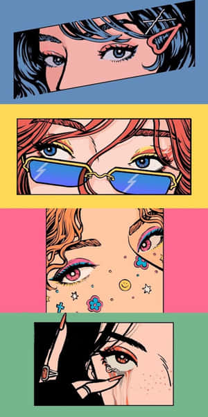 Animated Baddie Girl Wallpaper