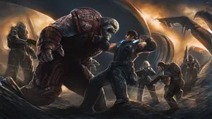 Animated Cartoon Gears Of War Wallpaper
