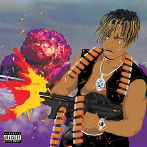 Animated Juice Wrld Weapons Wallpaper