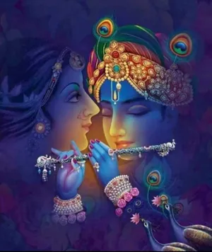 Animated Krishna Jewelry Wallpaper
