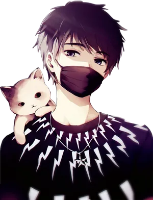 Anime Boy With Mask Png Wallpaper