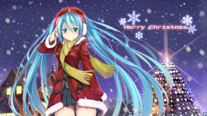 Anime Christmas Hatsune Miku Wallpaper