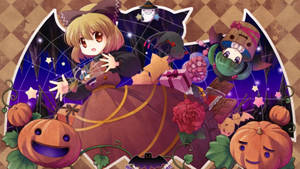 Anime Cute Halloween Desktop Wallpaper